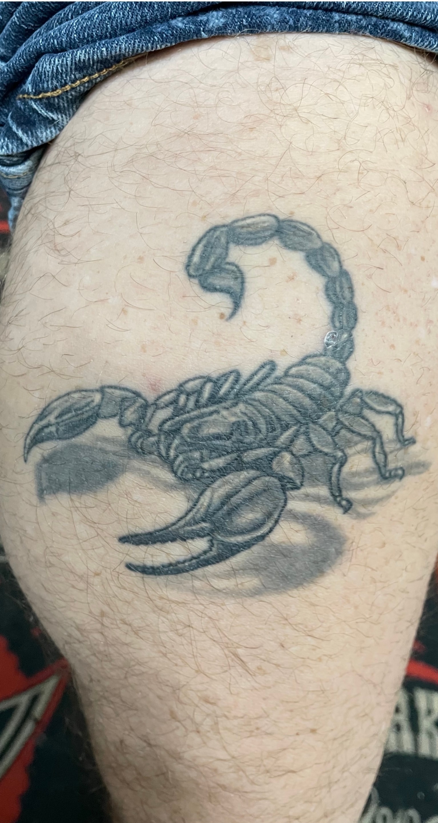 Randy DeShong scorpion tattoo